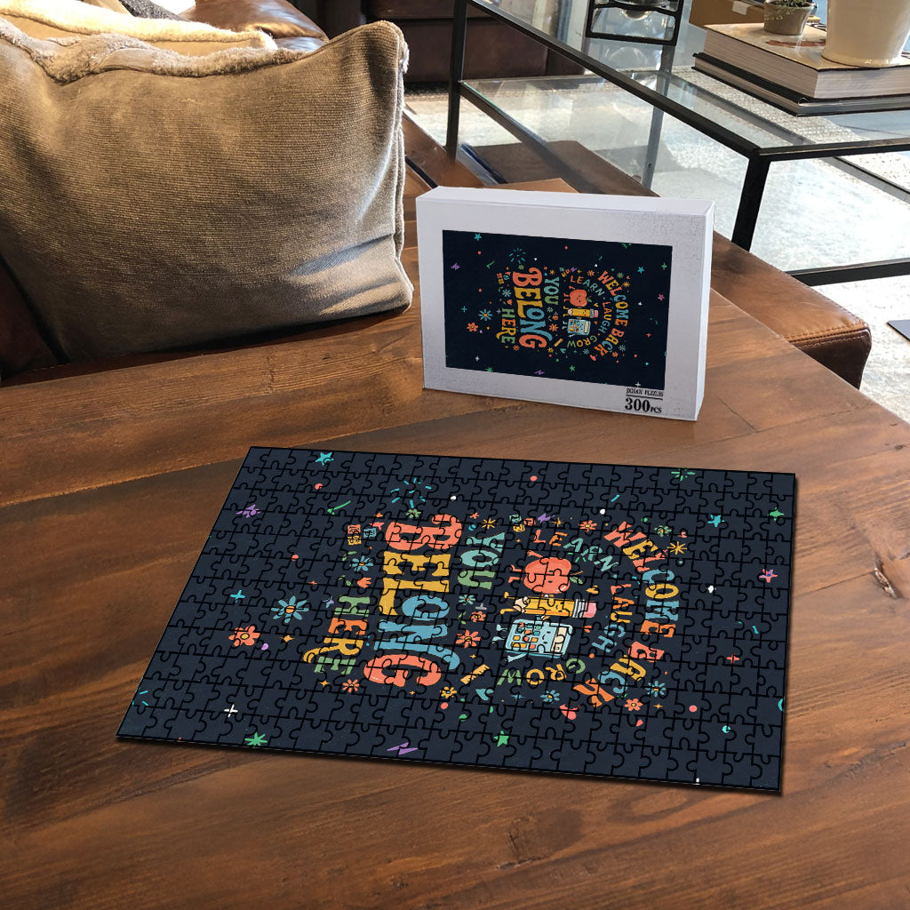 Happy to See Your Face Teacher School Supplies Puzzle Welcome Back Teacher You Belong Here