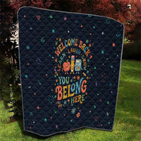 Happy to See Your Face Teacher School Supplies Quilt Welcome Back Teacher You Belong Here