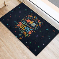 Happy to See Your Face Teacher School Supplies Rubber Doormat Welcome Back Teacher You Belong Here