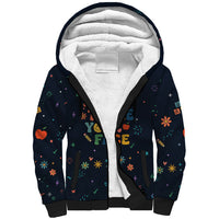 Happy to See Your Face Teacher School Supplies Sherpa Hoodie Welcome Back Teacher You Belong Here