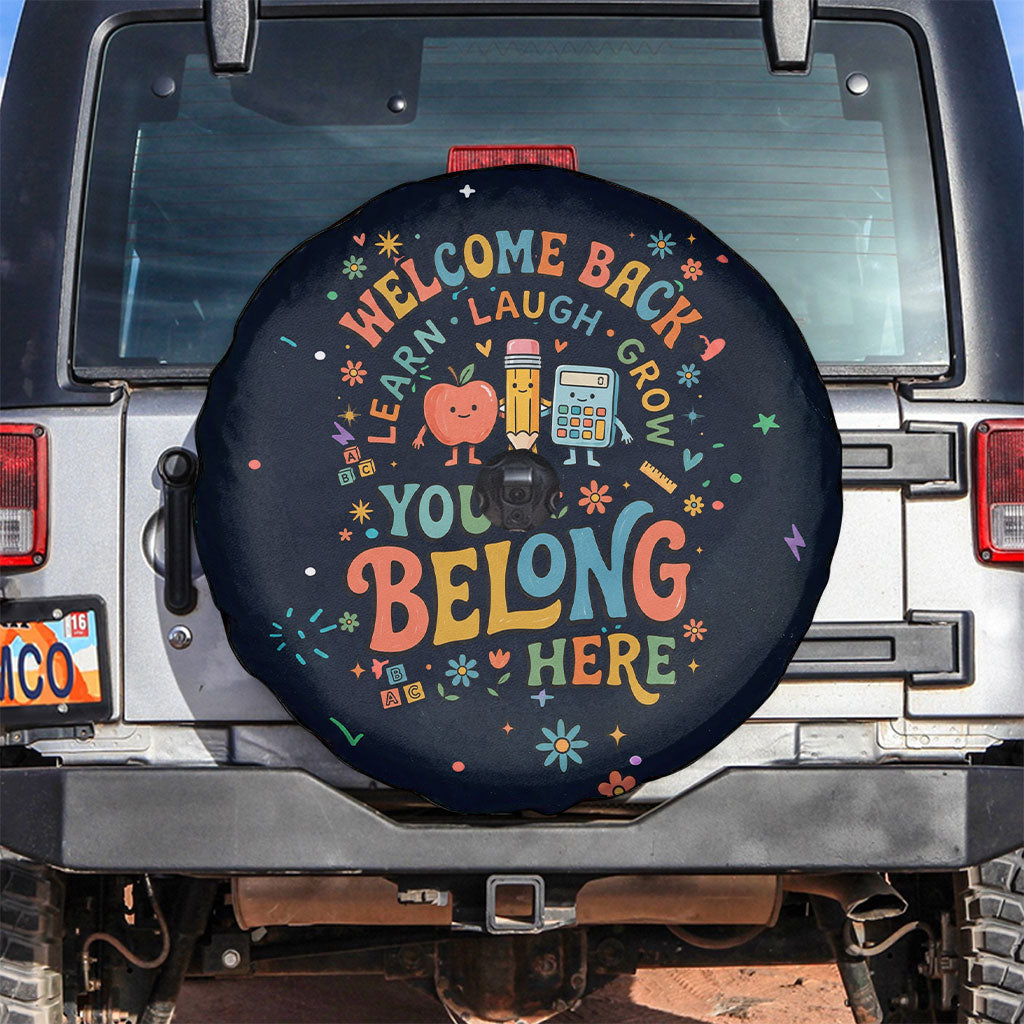 Happy to See Your Face Teacher School Supplies Spare Tire Cover Welcome Back Teacher You Belong Here