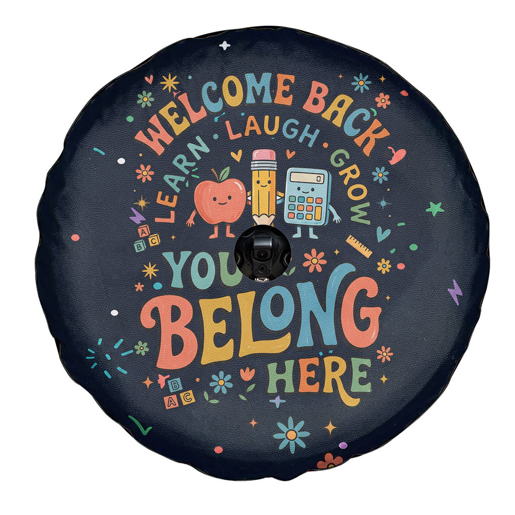 Happy to See Your Face Teacher School Supplies Spare Tire Cover Welcome Back Teacher You Belong Here