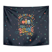 Happy to See Your Face Teacher School Supplies Tapestry Welcome Back Teacher You Belong Here