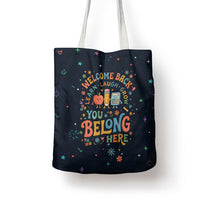 Happy to See Your Face Teacher School Supplies Tote Bag Welcome Back Teacher You Belong Here