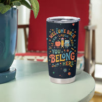 Happy to See Your Face Teacher School Supplies Tumbler Cup Welcome Back Teacher You Belong Here