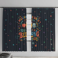 Happy to See Your Face Teacher School Supplies Window Curtain Welcome Back Teacher You Belong Here