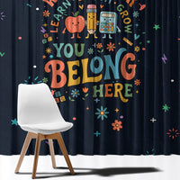 Happy to See Your Face Teacher School Supplies Window Curtain Welcome Back Teacher You Belong Here