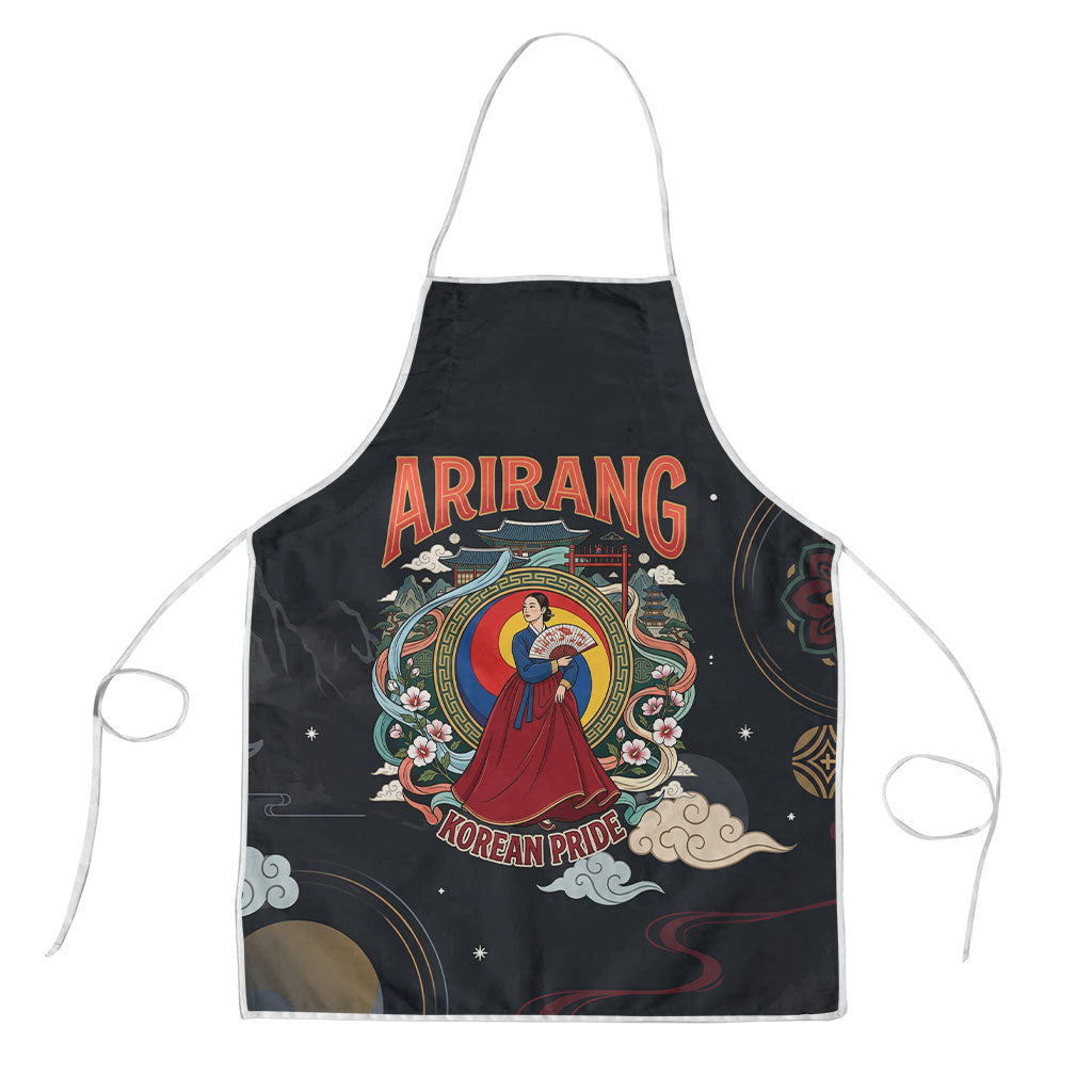 Arirang Korea Pride Apron Korean Taegeuk Culture Hanbok Woman Traditional Mugunghwa