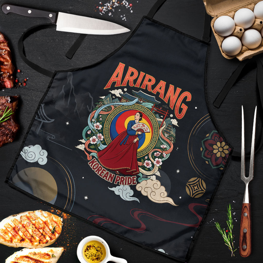 Arirang Korea Pride Apron Korean Taegeuk Culture Hanbok Woman Traditional Mugunghwa