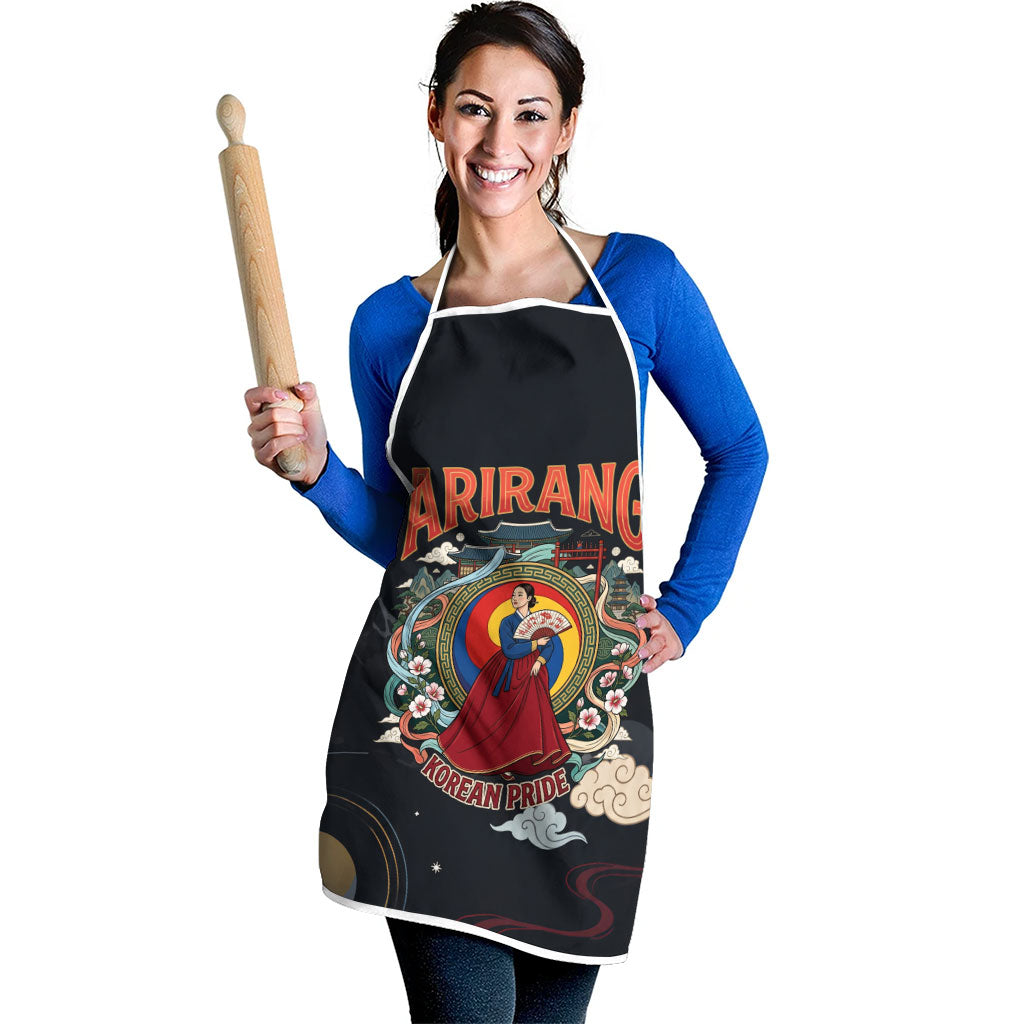 Arirang Korea Pride Apron Korean Taegeuk Culture Hanbok Woman Traditional Mugunghwa