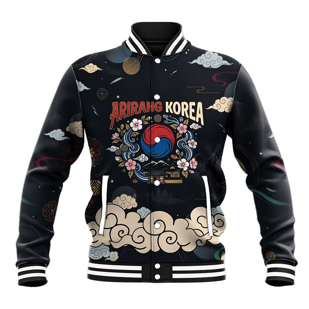 Arirang Korea Pride Baseball Jacket Korean Taegeuk Culture Hanbok Woman Traditional Mugunghwa