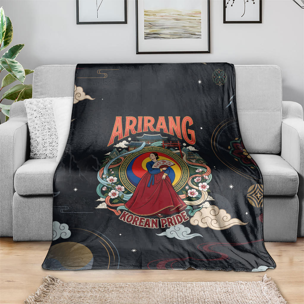 Arirang Korea Pride Blanket Korean Taegeuk Culture Hanbok Woman Traditional Mugunghwa