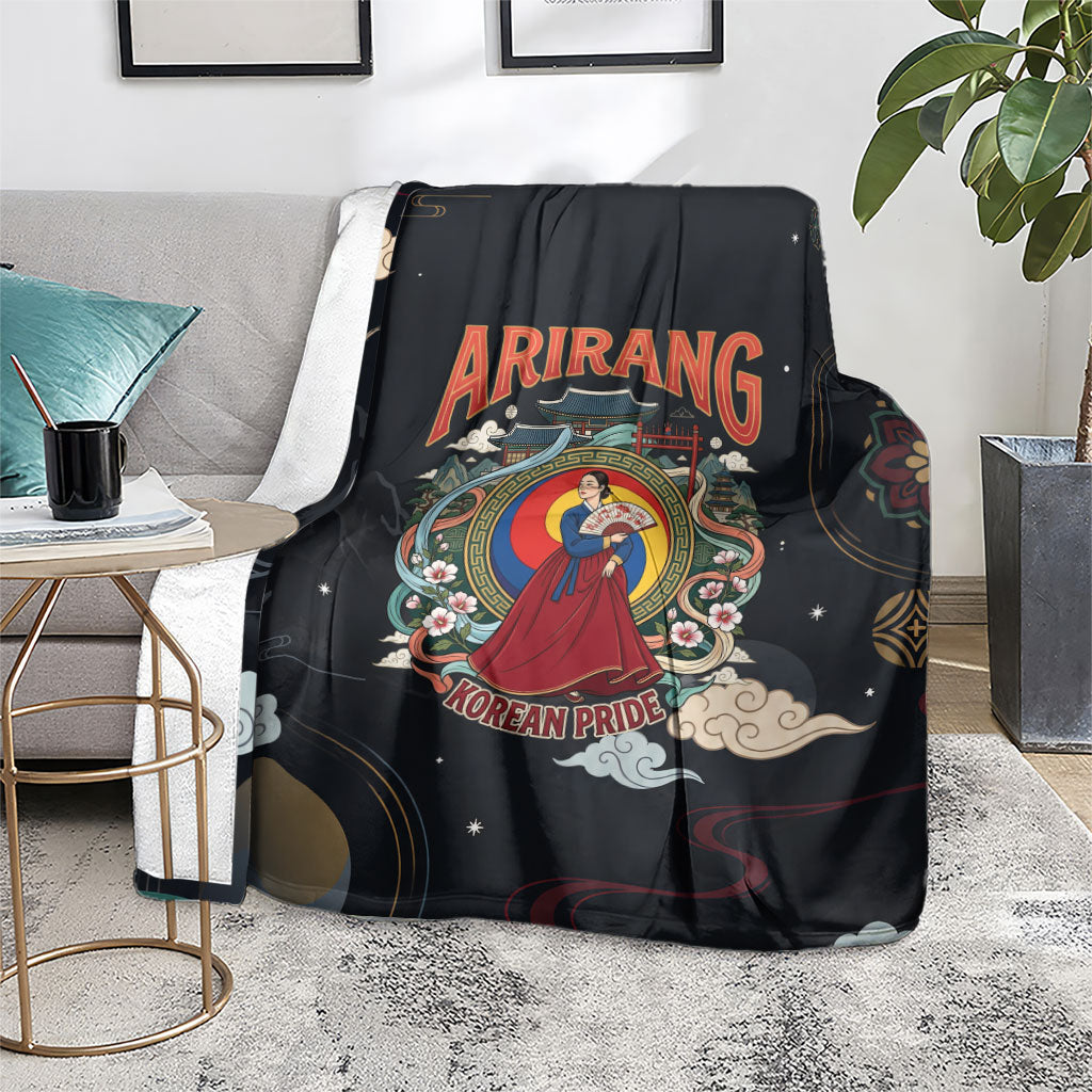 Arirang Korea Pride Blanket Korean Taegeuk Culture Hanbok Woman Traditional Mugunghwa