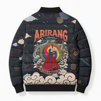 Arirang Korea Pride Bomber Puffer Jacket Korean Taegeuk Culture Hanbok Woman Traditional Mugunghwa
