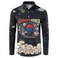 Arirang Korea Pride Button Sweatshirt Korean Taegeuk Culture Hanbok Woman Traditional Mugunghwa