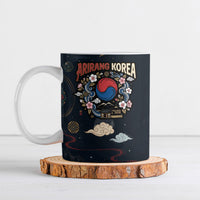 Arirang Korea Pride Ceramic Mug Korean Taegeuk Culture Hanbok Woman Traditional Mugunghwa