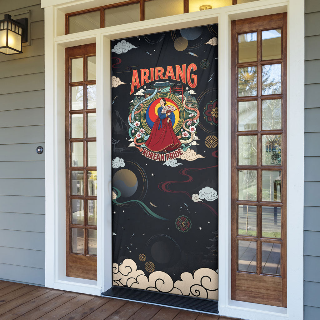 Arirang Korea Pride Door Cover Korean Taegeuk Culture Hanbok Woman Traditional Mugunghwa