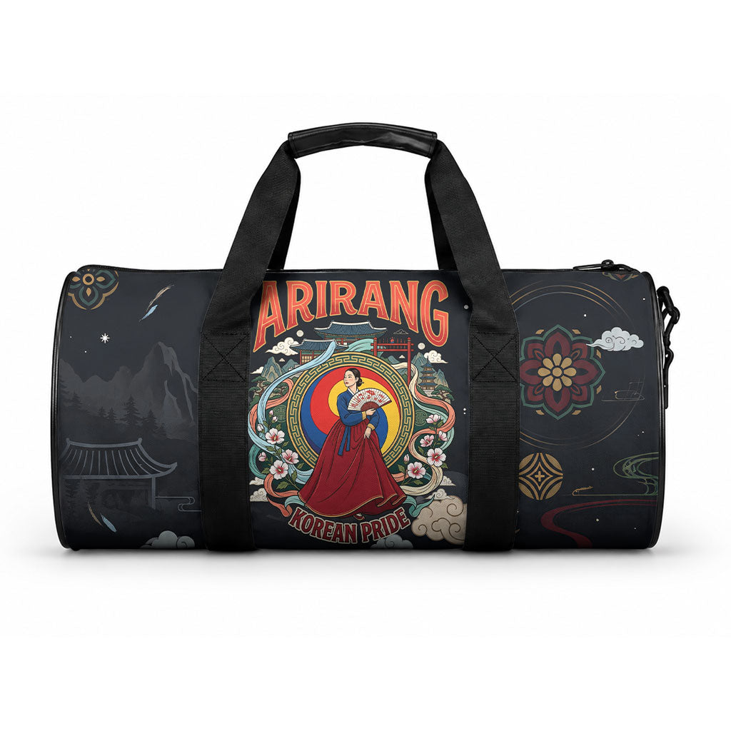 Arirang Korea Pride Duffle Bag Korean Taegeuk Culture Hanbok Woman Traditional Mugunghwa