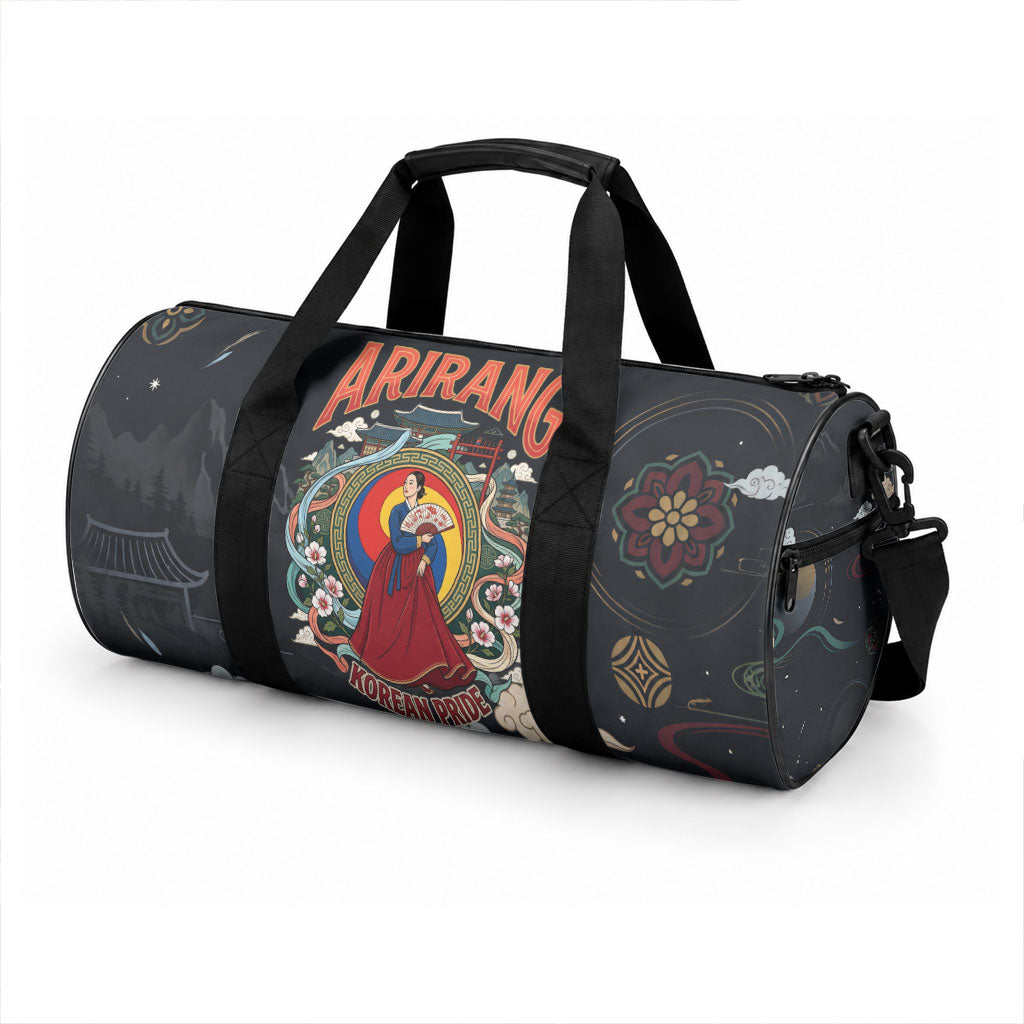 Arirang Korea Pride Duffle Bag Korean Taegeuk Culture Hanbok Woman Traditional Mugunghwa