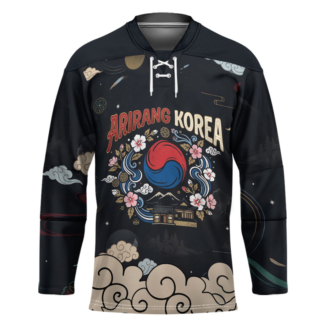 Arirang Korea Pride Hockey Jersey Korean Taegeuk Culture Hanbok Woman Traditional Mugunghwa