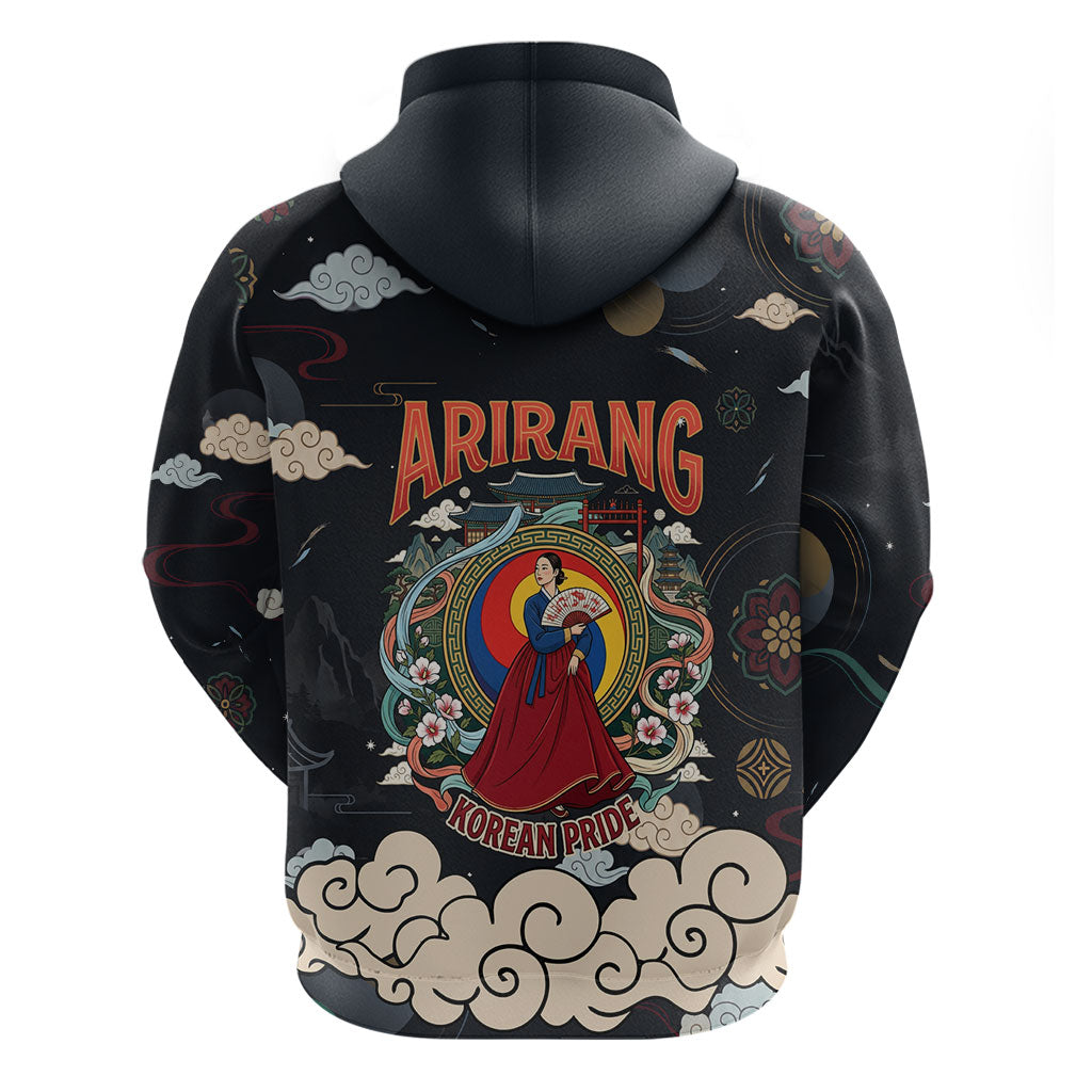 Arirang Korea Pride Hoodie Korean Taegeuk Culture Hanbok Woman Traditional Mugunghwa
