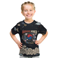 Arirang Korea Pride Kid T Shirt Korean Taegeuk Culture Hanbok Woman Traditional Mugunghwa