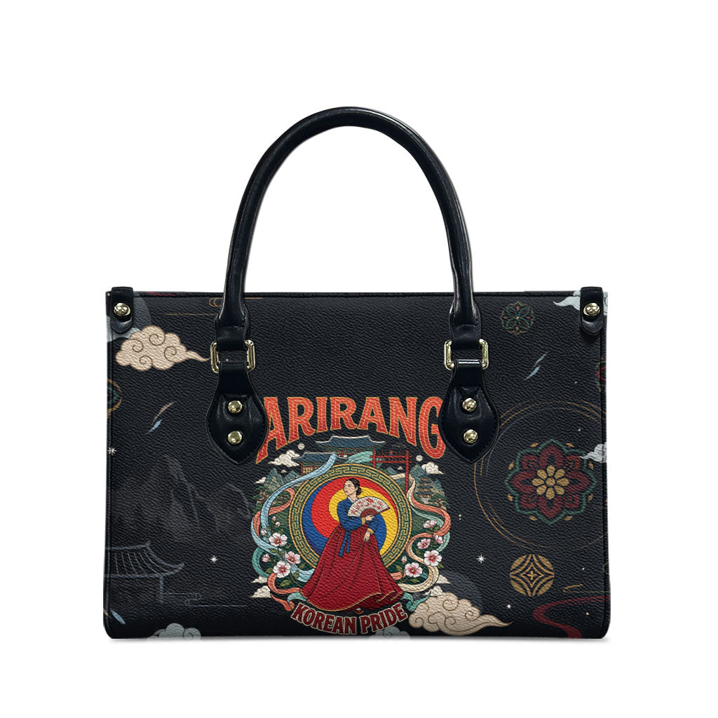 Arirang Korea Pride Leather Bag Korean Taegeuk Culture Hanbok Woman Traditional Mugunghwa