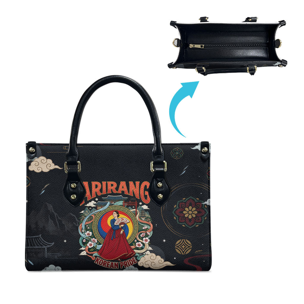 Arirang Korea Pride Leather Bag Korean Taegeuk Culture Hanbok Woman Traditional Mugunghwa
