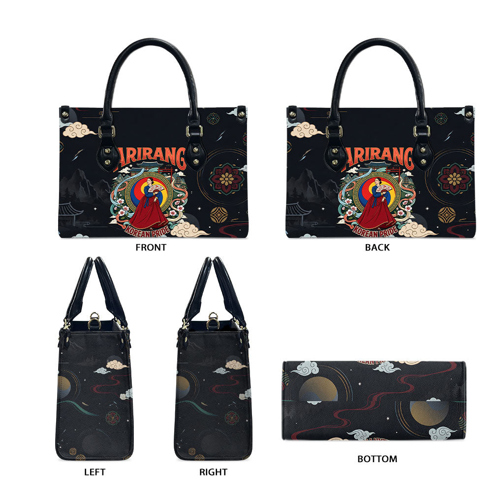 Arirang Korea Pride Leather Bag Korean Taegeuk Culture Hanbok Woman Traditional Mugunghwa