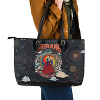 Arirang Korea Pride Leather Tote Bag Korean Taegeuk Culture Hanbok Woman Traditional Mugunghwa