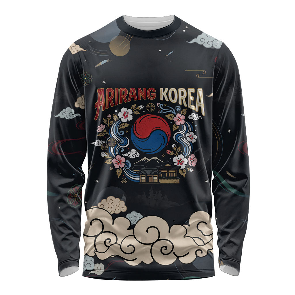 Arirang Korea Pride Long Sleeve Shirt Korean Taegeuk Culture Hanbok Woman Traditional Mugunghwa