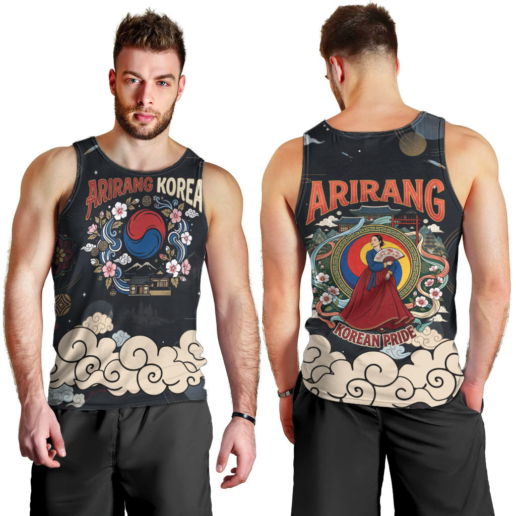 Arirang Korea Pride Men Tank Top Korean Taegeuk Culture Hanbok Woman Traditional Mugunghwa