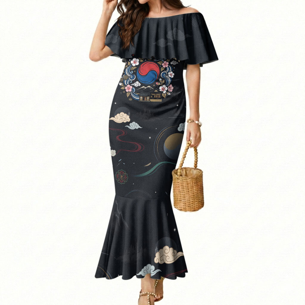 Arirang Korea Pride Mermaid Dress Korean Taegeuk Culture Hanbok Woman Traditional Mugunghwa