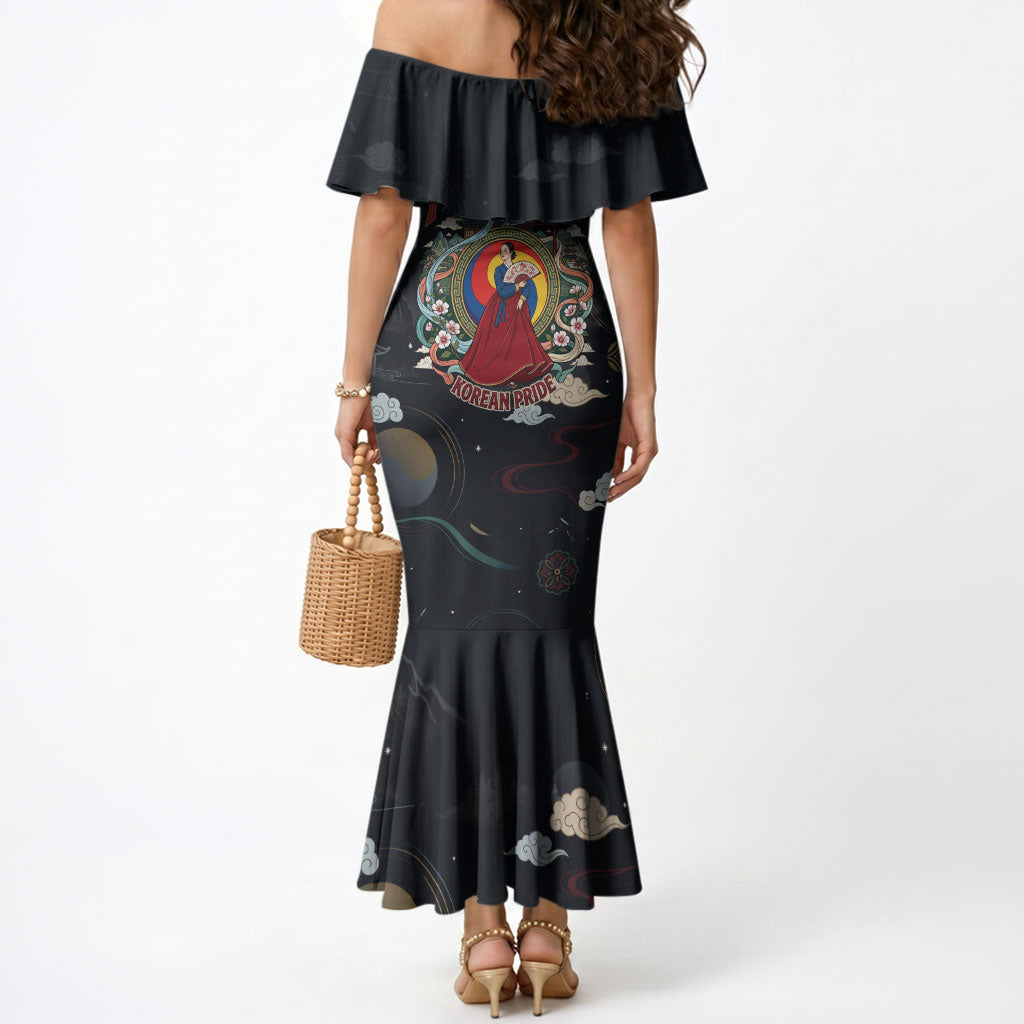 Arirang Korea Pride Mermaid Dress Korean Taegeuk Culture Hanbok Woman Traditional Mugunghwa