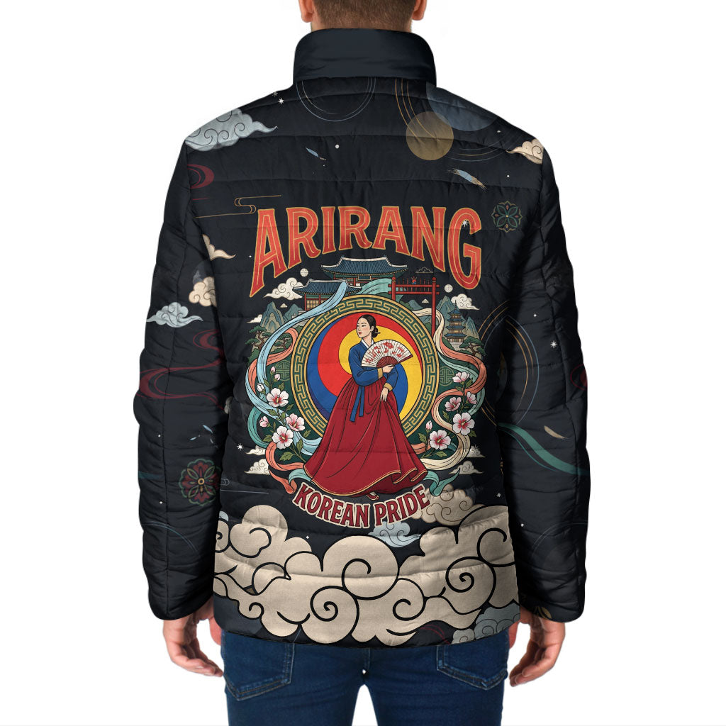 Arirang Korea Pride Padded Jacket Korean Taegeuk Culture Hanbok Woman Traditional Mugunghwa