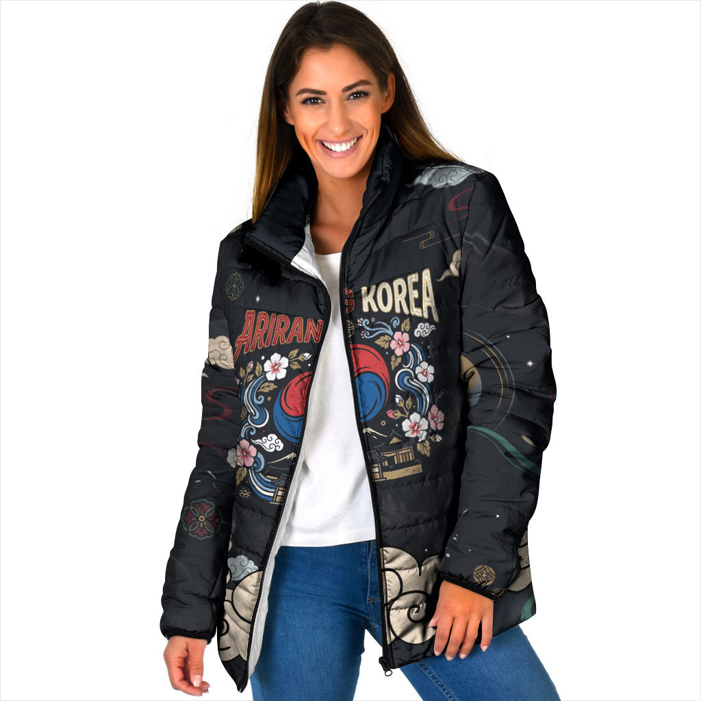 Arirang Korea Pride Padded Jacket Korean Taegeuk Culture Hanbok Woman Traditional Mugunghwa