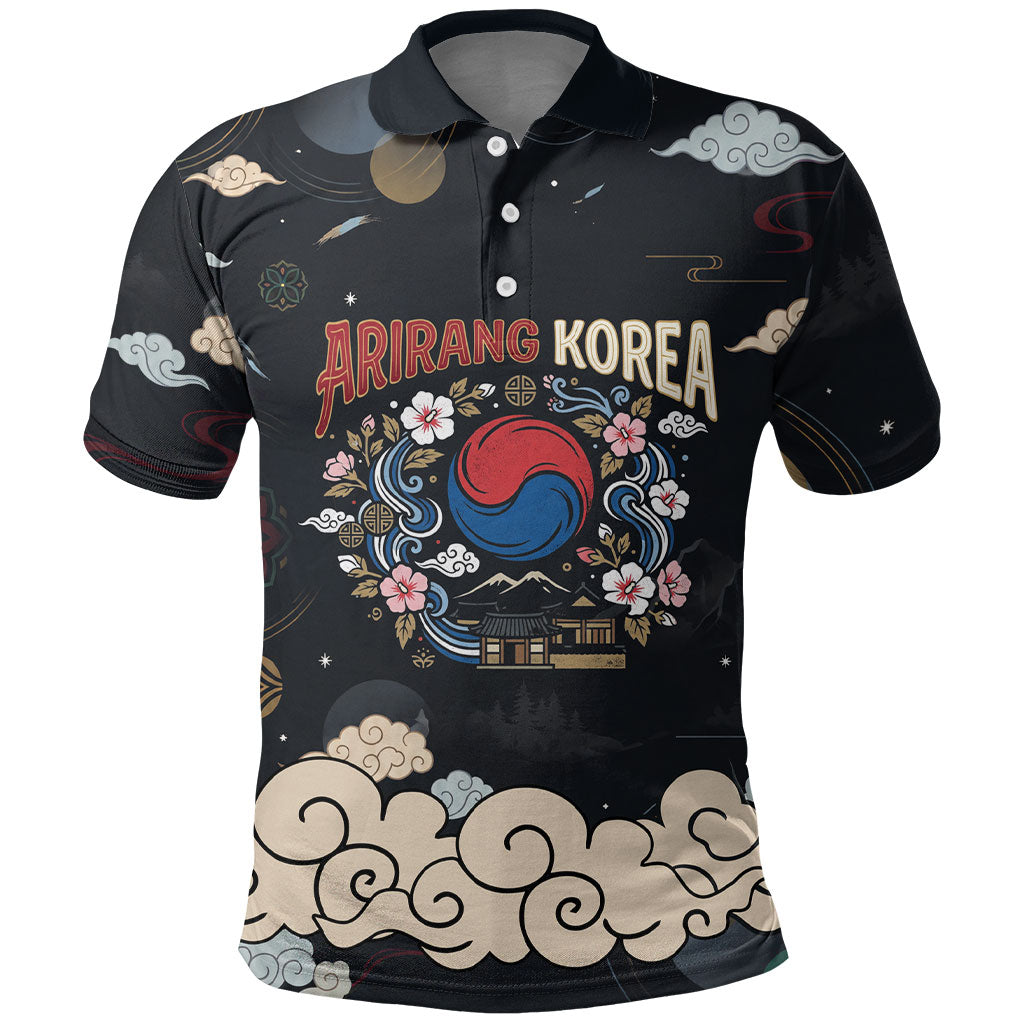 Arirang Korea Pride Polo Shirt Korean Taegeuk Culture Hanbok Woman Traditional Mugunghwa