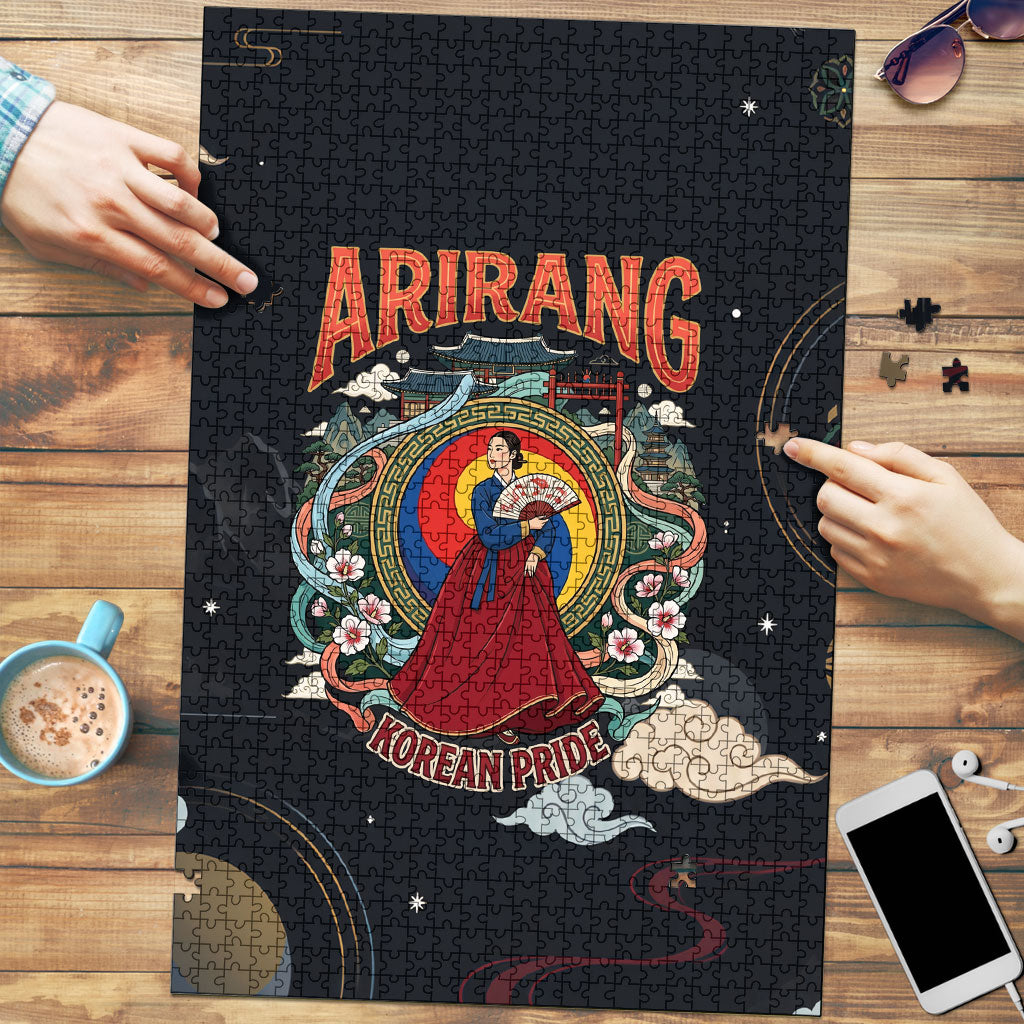 Arirang Korea Pride Puzzle Korean Taegeuk Culture Hanbok Woman Traditional Mugunghwa