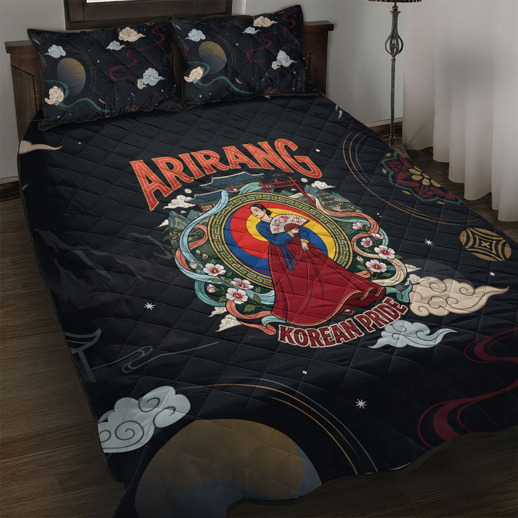 Arirang Korea Pride Quilt Bed Set Korean Taegeuk Culture Hanbok Woman Traditional Mugunghwa