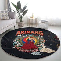 Arirang Korea Pride Round Carpet Korean Taegeuk Culture Hanbok Woman Traditional Mugunghwa