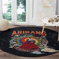 Arirang Korea Pride Round Carpet Korean Taegeuk Culture Hanbok Woman Traditional Mugunghwa