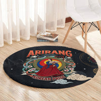 Arirang Korea Pride Round Carpet Korean Taegeuk Culture Hanbok Woman Traditional Mugunghwa