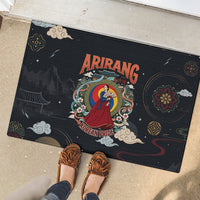 Arirang Korea Pride Rubber Doormat Korean Taegeuk Culture Hanbok Woman Traditional Mugunghwa
