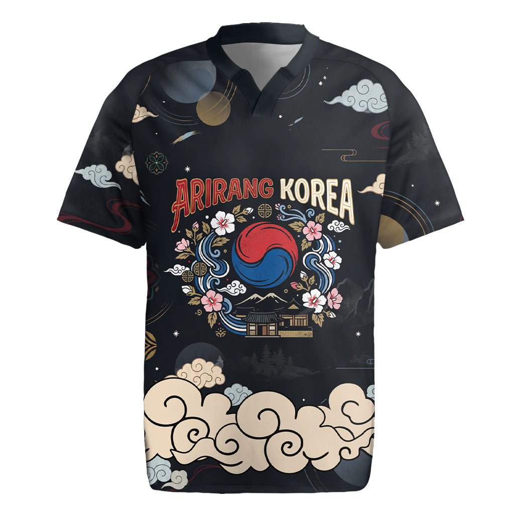 Arirang Korea Pride Rugby Jersey Korean Taegeuk Culture Hanbok Woman Traditional Mugunghwa