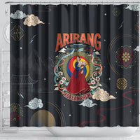 Arirang Korea Pride Shower Curtain Korean Taegeuk Culture Hanbok Woman Traditional Mugunghwa