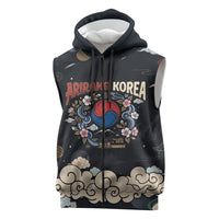 Arirang Korea Pride Sleeveless Zip Hoodie Korean Taegeuk Culture Hanbok Woman Traditional Mugunghwa