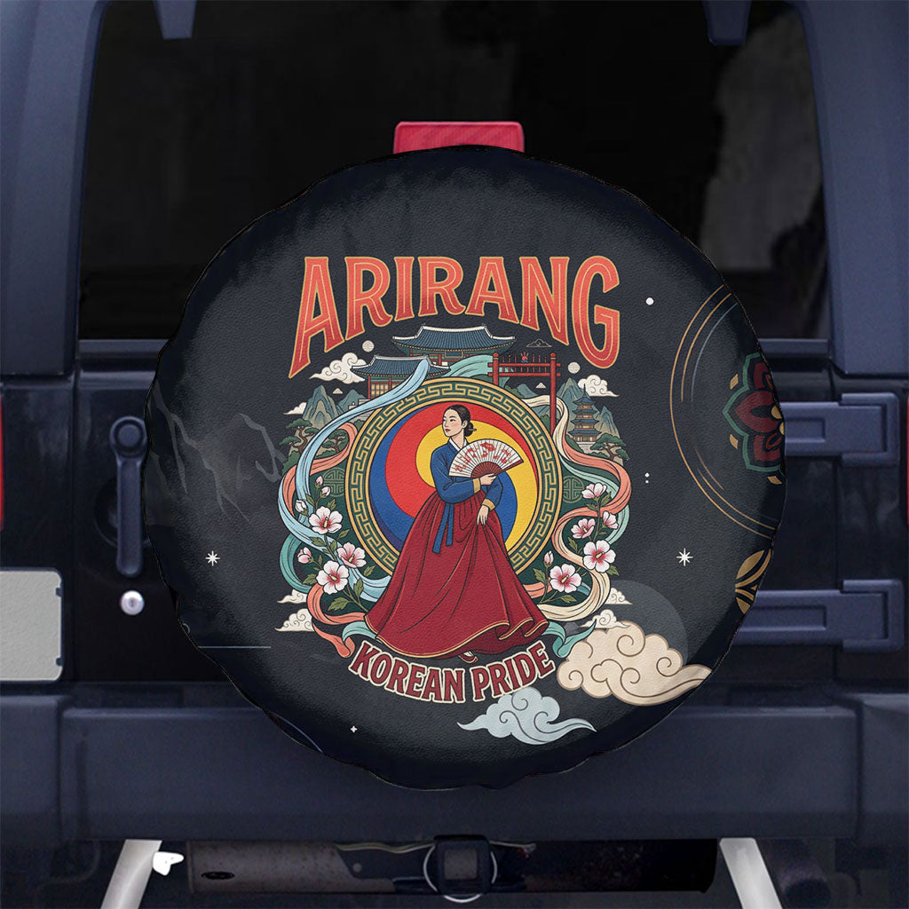Arirang Korea Pride Spare Tire Cover Korean Taegeuk Culture Hanbok Woman Traditional Mugunghwa