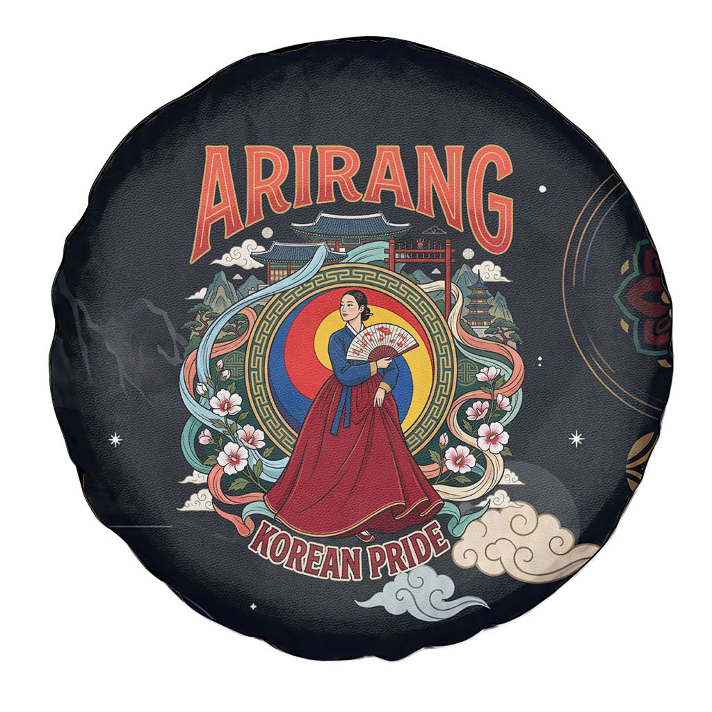 Arirang Korea Pride Spare Tire Cover Korean Taegeuk Culture Hanbok Woman Traditional Mugunghwa