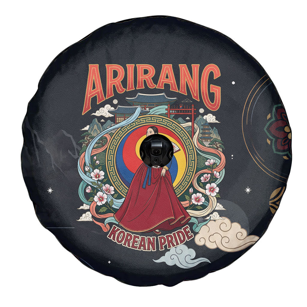 Arirang Korea Pride Spare Tire Cover Korean Taegeuk Culture Hanbok Woman Traditional Mugunghwa