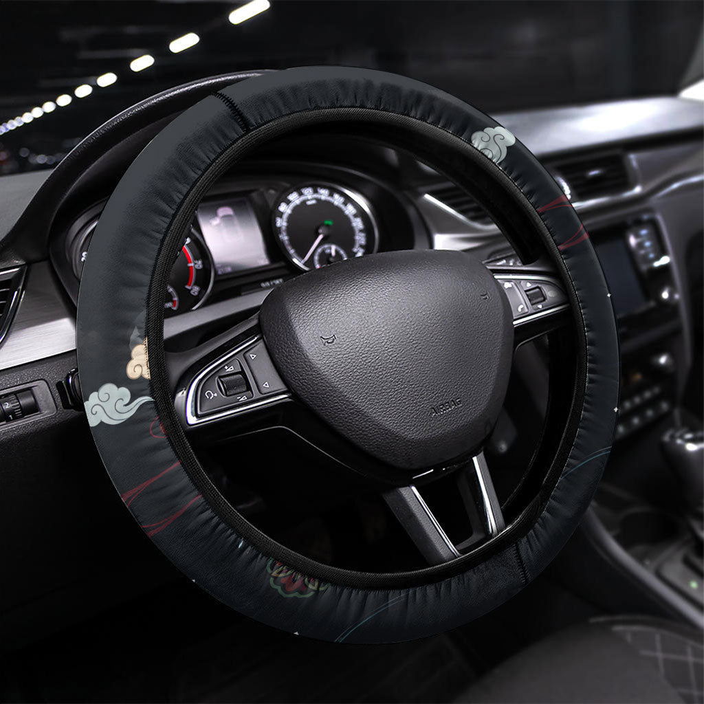 Arirang Korea Pride Steering Wheel Cover Korean Taegeuk Culture Hanbok Woman Traditional Mugunghwa